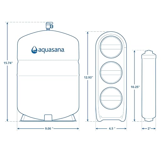 Aquasana SmartFlow® Reverse Osmosis Water Filter | RO Under Sink System | WQA Certified up to 99.99% of 90 contaminants Including Fluoride, PFAS, Arsenic, Lead, and Chlorine | Chrome Faucet