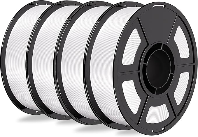 iSANMATE HF PETG Filament 1.75mm 4KG Bundle,High Speed PETG 50-400MM/S 3D Printer Filament,Strong Toughness,for Bambu Lab 3D Printers,AMS,AMSLite,4KG PETG White