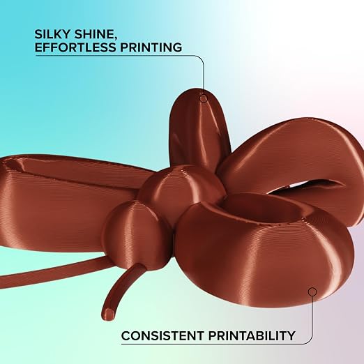 Polymaker Panchroma Silk PLA Filament 1.75mm for 3D Printing, 1kg, Bronze | Neatly Wound, High-Gloss Finish PLA, Easy Print & Smooth Feeding, Compatible with Bambu Lab & Most 3D Printers