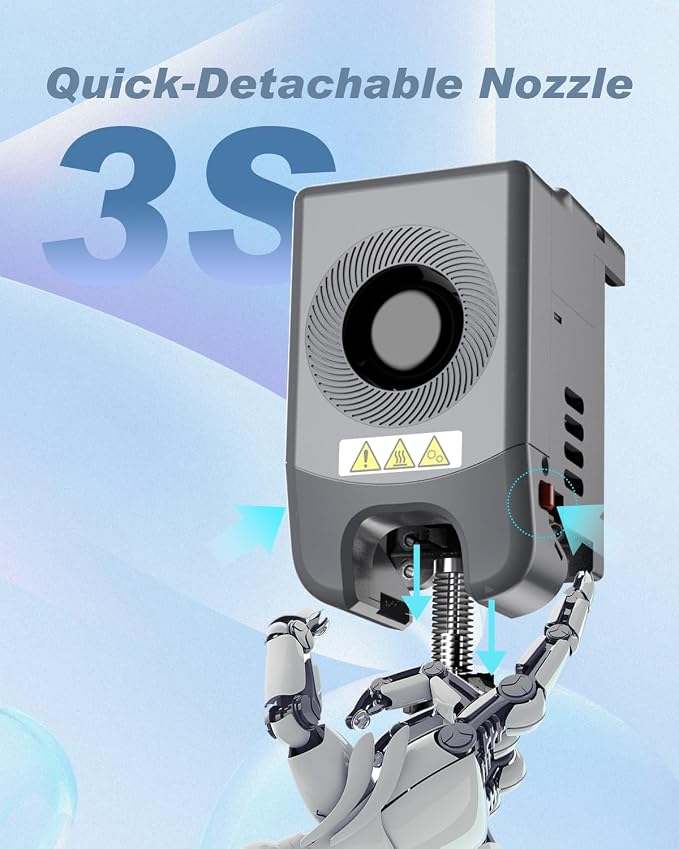FLASHFORGE Adventurer 5M Series Assembled Extruder Kit | 3S Quick-Detachable Nozzle, Max 280℃ High Temperature, High Flow 32mm³/s Nozzle, For Adventurer 5M/5M Pro