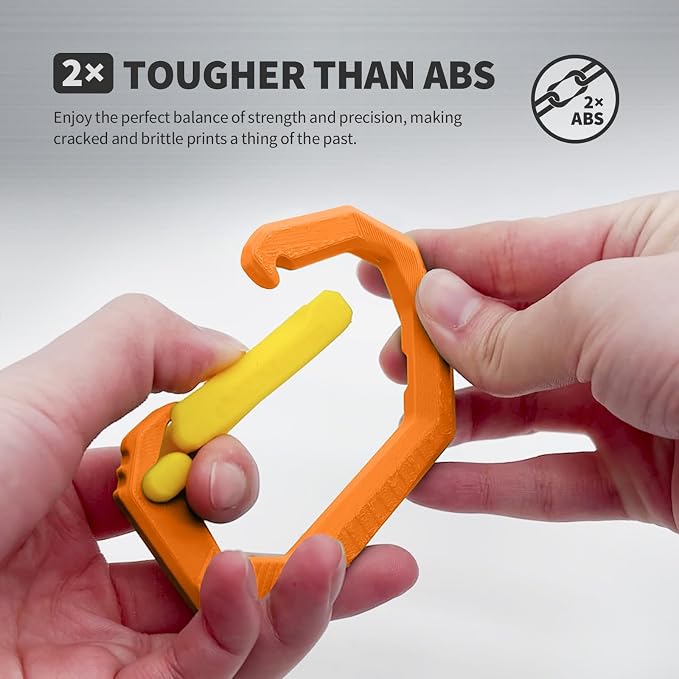OVERTURE Super PLA+ Filament 1.75mm, Toughness Enhanced PLA Plus, Professional Toughness 3D Printer Filament 1kg (2.2lbs), High Precision +/- 0.02mm (Orange)