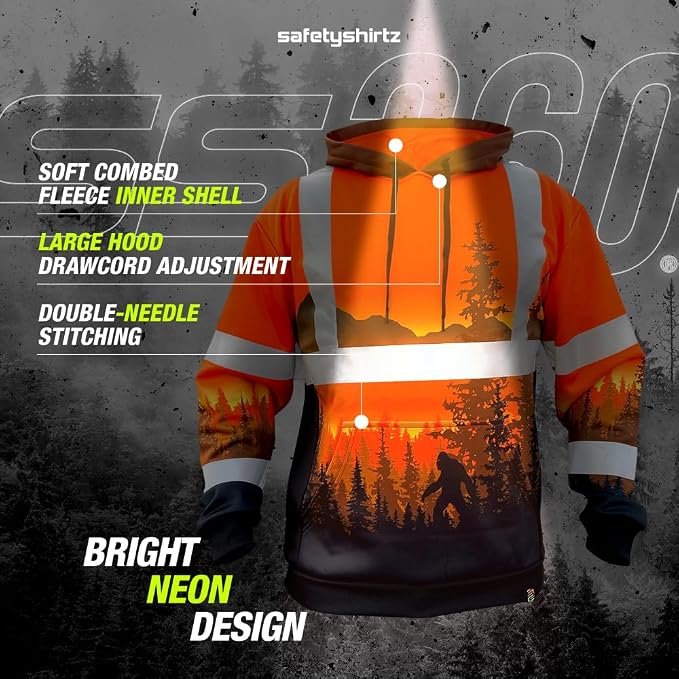 SafetyShirtz SS360 ANSI Class 3 Type R Graphic Hoodie