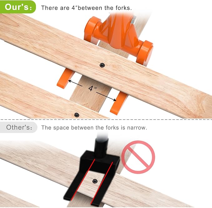 Insaga Pallet Buster Tool - Fully Welded Deck Board Removal Tool for Demolition, Heavy Duty Deck Wrecker Pry Bar, Wooden Pallet Dismantling Tool (Head Only, No Handle)