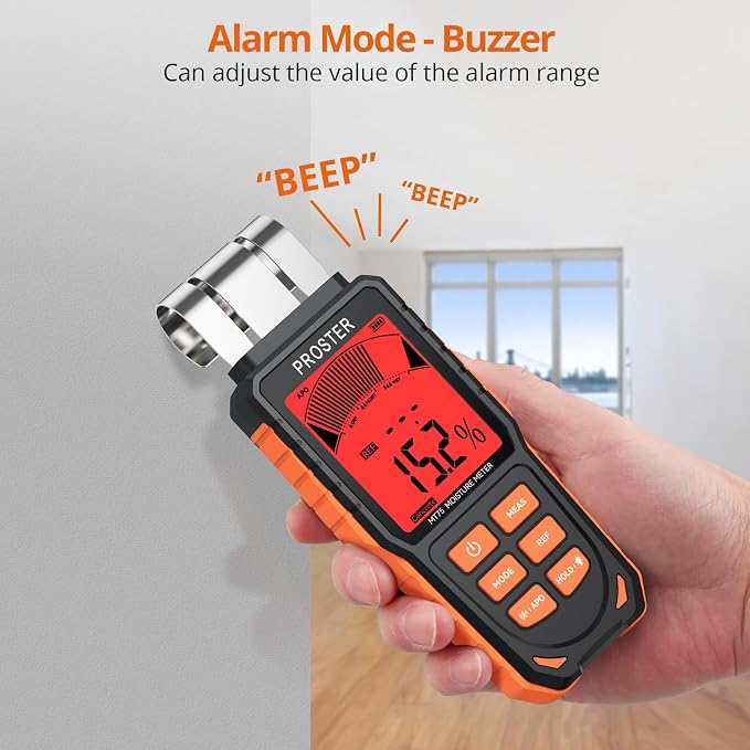 Proster Pin & Pinless Wood Moisture Meter