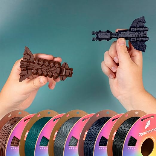 Polymaker Panchroma Galaxy PLA Filament 1.75mm 1kg, Black | Neatly Wound Glitter PLA for Easy Print & Smooth Feeding, Compatible with Bambu Lab & Most 3D Printers
