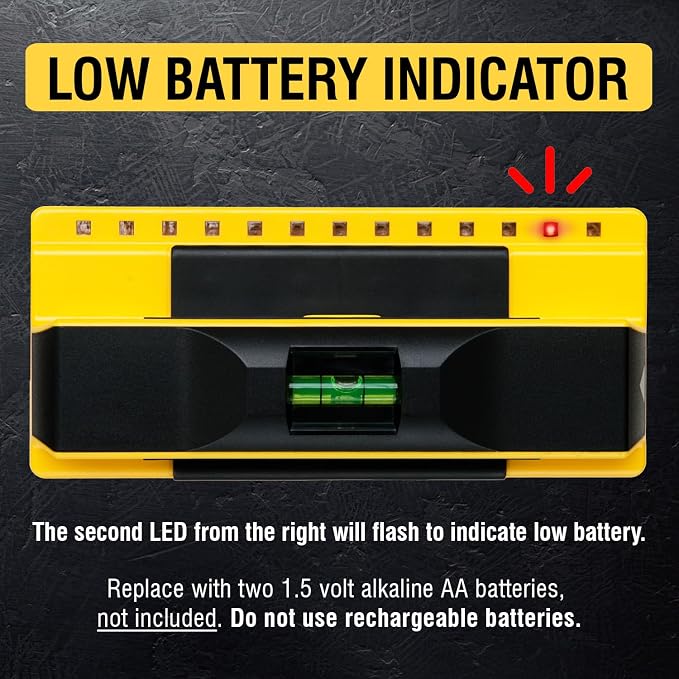 Franklin Sensors ProSensor 710+ Stud Finder with 13-Sensors, Wood & Metal Stud Detector/Wall Scanner, Built-in Bubble Level, Made in The USA