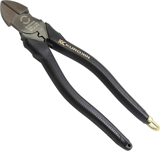 FUJIYA Tools, 700N-175BG, High Leverage Diagonal Cutting Nippers, Black & Gold color-, 7 Inch