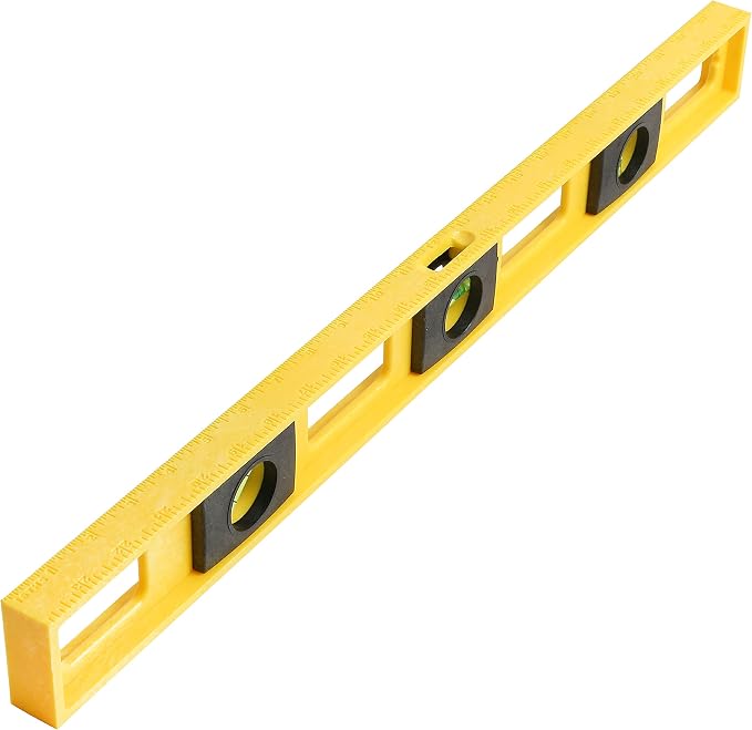 Polystyrene 2 Ft Level, 24 Inch Level Made in USA, Won’t Scratch Surfaces