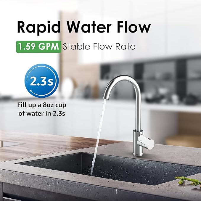 Waterdrop P1 Under Sink Water Filter, Replacement for Waterdrop TST-UF & TST-B Ultra-Filtration Under Sink Water Filter System, 2 Pack