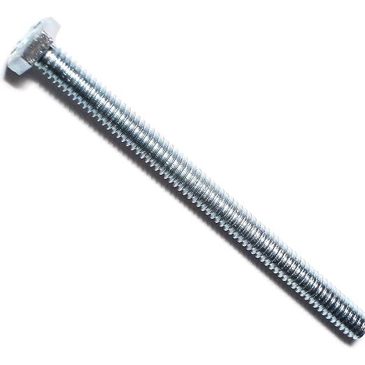 Hard to Find Fastener Tap Hex Bolts, Durable Corrosion-Resistant Steel Hex Head Bolt for Home Improvement, DIY, Construction, 1/4-20 x 3-1/2, Pack of 50