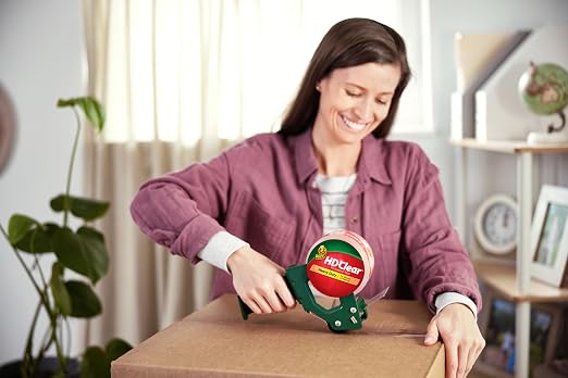 Duck HD Clear Packing Tape Refills-6 Rolls of Heavy Duty Shipping and Moving Packing Tape-Clear Strong Packaging-Tape for Boxes,Packing-and Moving Supplies-1.88 in. x 54.6 Yards (441962),(Pack of 6)