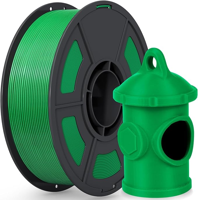iSANMATE ASA Filament 1.75mm Green 1KG, UV & Weather Resistant 3D Printer Filament Perfect for Outdoor Functional Parts, Dimensional Accuracy +/- 0.02mm, 1kg Spool (2.2lbs)