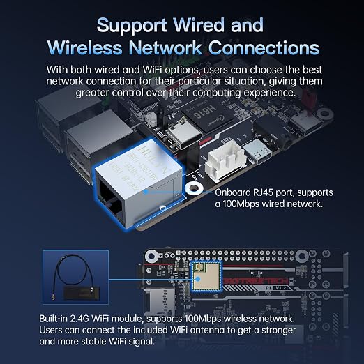 BIGTREETECH Pi V1.2 Control Board Quad-Core WiFi 1GB RAM, BTT Pi Support SKR Mini E3 V3.0 Octopus/Pro/Max EZ Kraken SKR Pico Silent Board to Run Klipper VS Raspberry-Pi 4/3B for i3/CoreXY 3D Printer