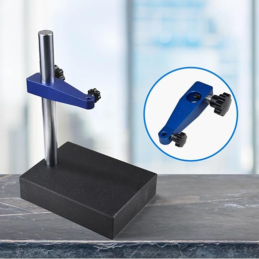 Marble Dial Test Stand,Digital Dial Indicator Pressure Gauge Base,Marble Base for Dial Indicator(12.7lb)