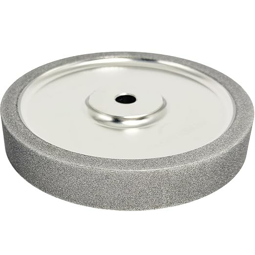 6" CBN Grinding Wheel 600 Grit for Bench Grinder, 1/2" Arbor, 1" Wide, Sharpening Wheel for HSS Tools, Lathe Chisels and Woodturning Tools