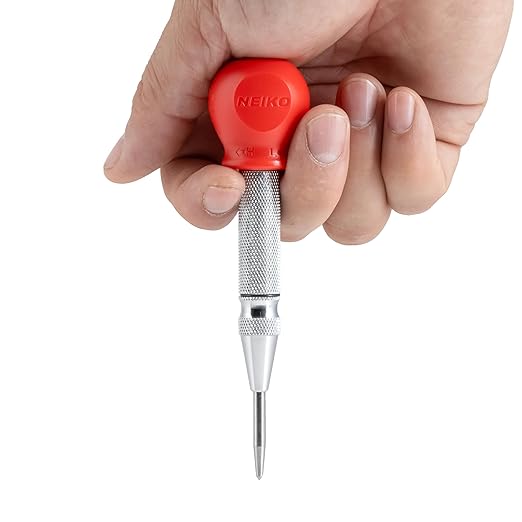 NEIKO 02638A 5-Inch Automatic Center Punch for Metal, Adjustable Impact Spring Loaded Center Punch Tool, Spring Punch, Center Punch Spring Loaded, Auto Center Punch (Pack of 20)
