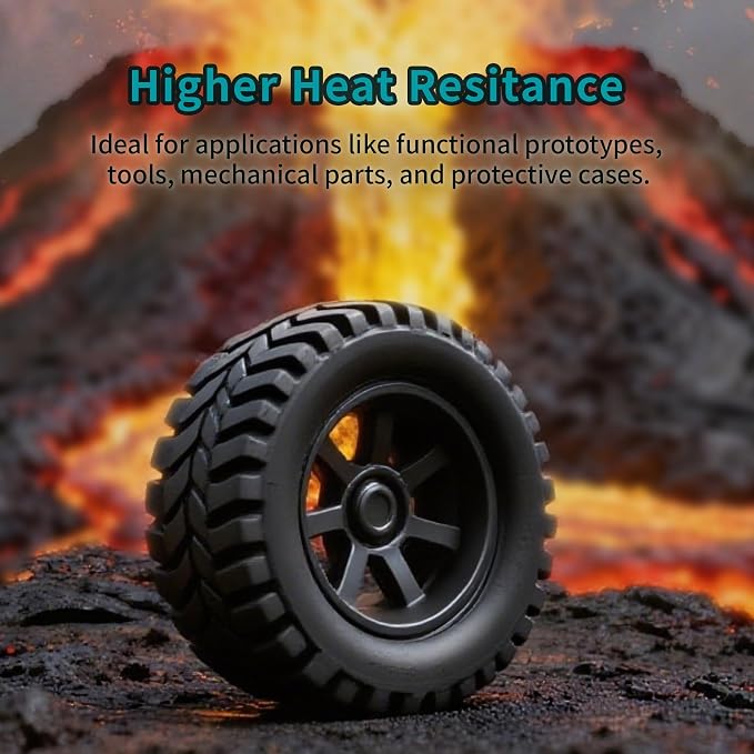 PETG 3D Printer Filament, Stronger PETG Filament 1.75mm, High Toughness, Compatible with Bambu Lab & Most FDM 3D Printers, 1kg Spool (Black)
