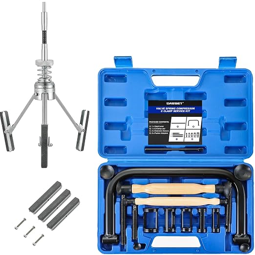 DASBEET Engine Brake Cylinder Hone 3 inch & Valve Spring Compressor & Valve Lapper Set