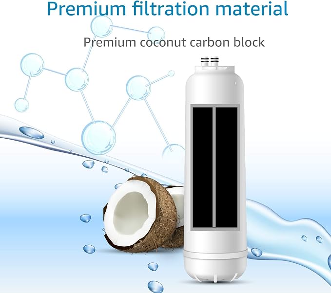 AQUA CREST RC EZ 4 Water Filter, Replacement for Culligan® RC-EZ-4, US-EZ-4, RC-EZ-3, DuPont® WFQTC30001, WFQTC70001, 3000QT Filter, 2K Gallons
