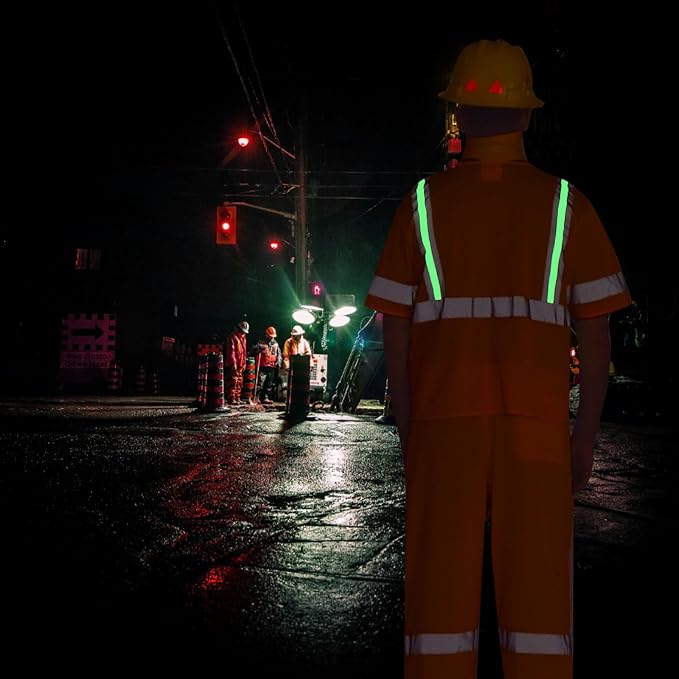 A-SAFETY Big and tall High vis Reflective Mesh safety Vest ANSI Class 3,with Pockets and Zipper