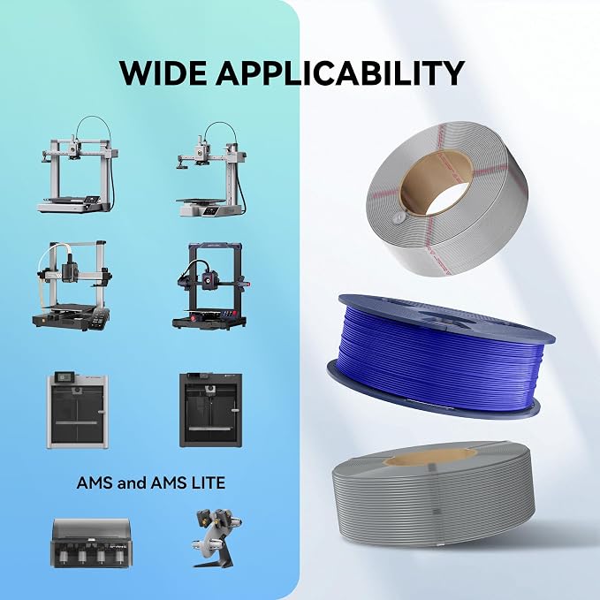 SUNLU High Speed ABS Filament, Heat Resistance, 1KG, (White) | 350mm/s Rapid ABS 3D Printer Filament, Excellent Toughness, Fast Printing, Fit for 99% FDM 3D Filament Printer