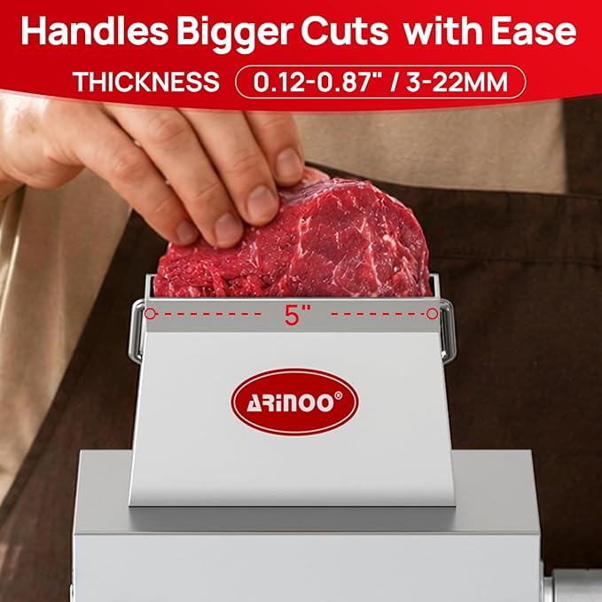 Manual Meat Tenderizer Machine, 5-Inch Steak Cuber & Venison Tenderizer, Hand Crank Meat Cuber with 27 Stainless Steel Blades for Deer Meat, Beef, Chicken, Hunters, Butchers & Home Kitchens