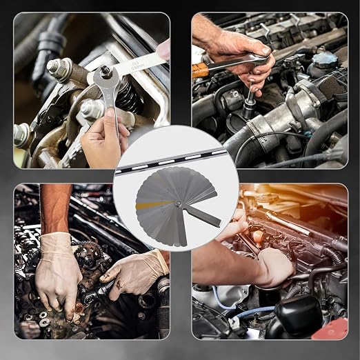 24 Inch Machinist Precision Straight Edge for Cylinder Heads and Blocks | Hardened Steel Engine Straightedge with Feeler Gauge, Gloves and Storage Case for Checking Flatness and Warpage