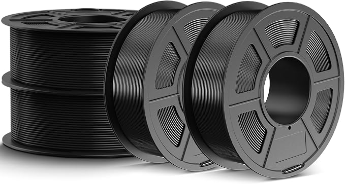 JAYO PETG Filament 1.75mm Bundle 4.4KG, Strong Toughness PETG 3D Printer Filament, Dimensional Accuracy +/- 0.02 mm, Fits for Most FDM 3D Printers (Black)