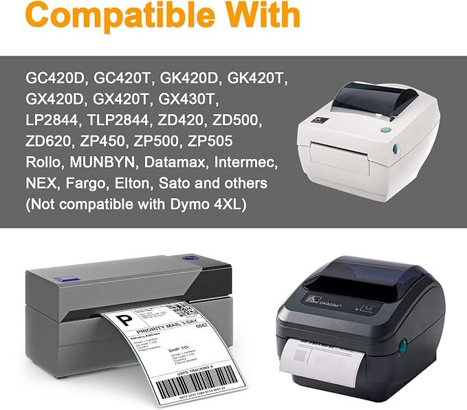 (31200 Labels/24 Rolls) Labelebal 2" x 1" Direct Thermal Label (3-Proof 1" Core) Multipurpose Shipping Address Barcodes Labels Compatible for Zebra & Rollo Desktop Label Printer (1300 Labels/Roll)