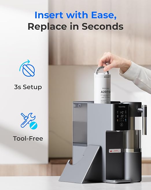 Waterdrop A2RFG Filter, Replacement for A2G RO System, 12-Month Lifetime | Mineral Filter, Enhanced Filtration, Long Filter Lifespan, Easy and Quick Filter Replacement