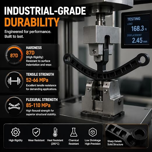 Up to 536℉(280°C) 3D Printer Resin, High Temperature resina, High Precision 3D Printing Resin for Engineering, Industrial Parts, 405nm Photopolymer Resin for DLP/LCD Translucent Green 1000g