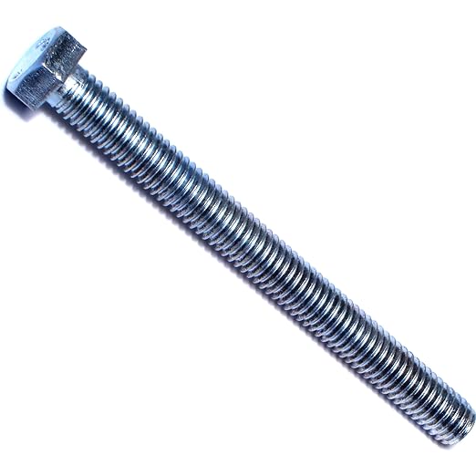 Hard to Find Fastener Tap Hex Bolts, Durable Corrosion-Resistant Steel Hex Head Bolt for Home Improvement, DIY, Construction, 3/8-16 x 4, Pack of 25