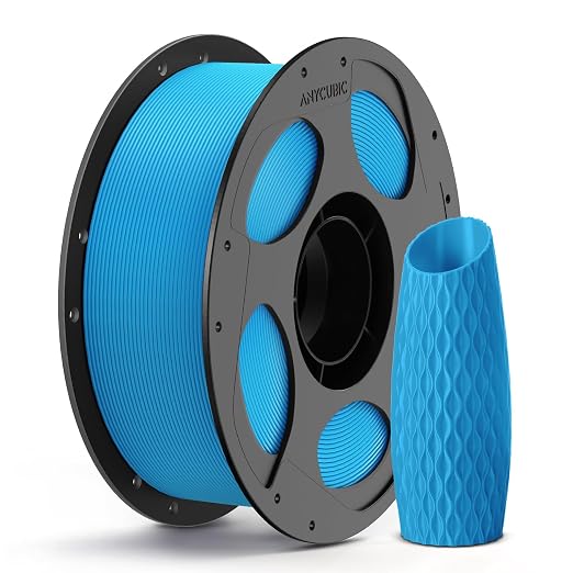 Anycubic PLA 3D Printer Filament, Intelligent PLA Filament Enhanced Smart Printing, 3D Printing PLA Filament 1.75mm Dimensional Accuracy +/- 0.02mm, 1KG Reusable Spool (2.2 lbs), Tropical Turquoise