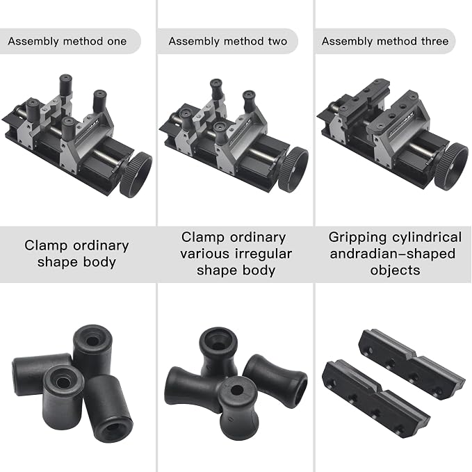 AM ARROWMAX 5-Speed Mini Electric Drill Pen with Benchtop Drill Press & AM ARROWMAX Precision Double-Ended Mini Bench Vise