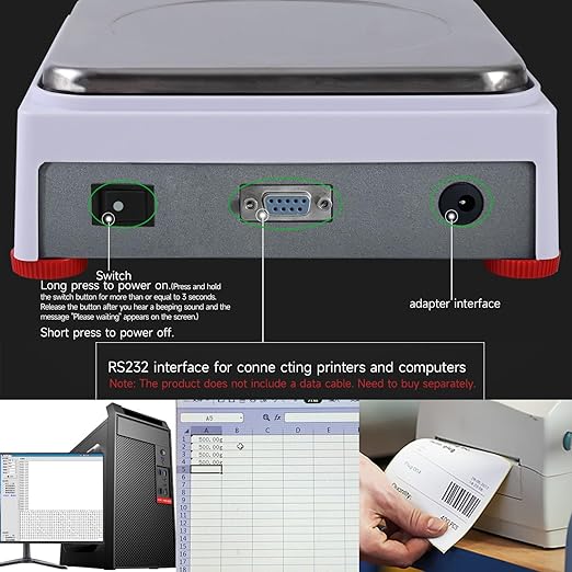 Smart Laboratory Analytical Balance - 3kg x 0.01g, Weighing, Counting, Pricing, Percentage, Function, Textile Fabric Modes, 19 Units, Custom Units