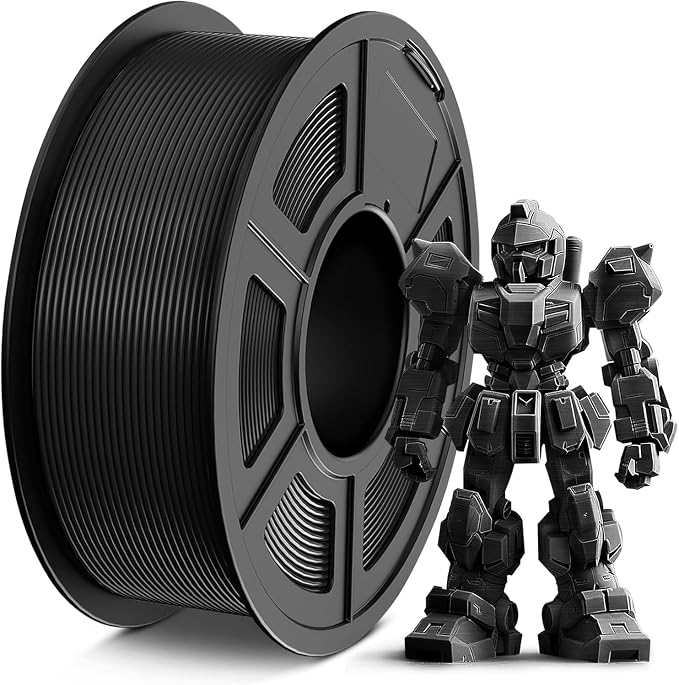 TECBEARS PETG Filament 1.75mm 1KG, 3D Printer Filament PETG Black, Strong Toughness, 1KG(330M) Filament High Precision, Dimensional Accuracy ±0.02mm, Black
