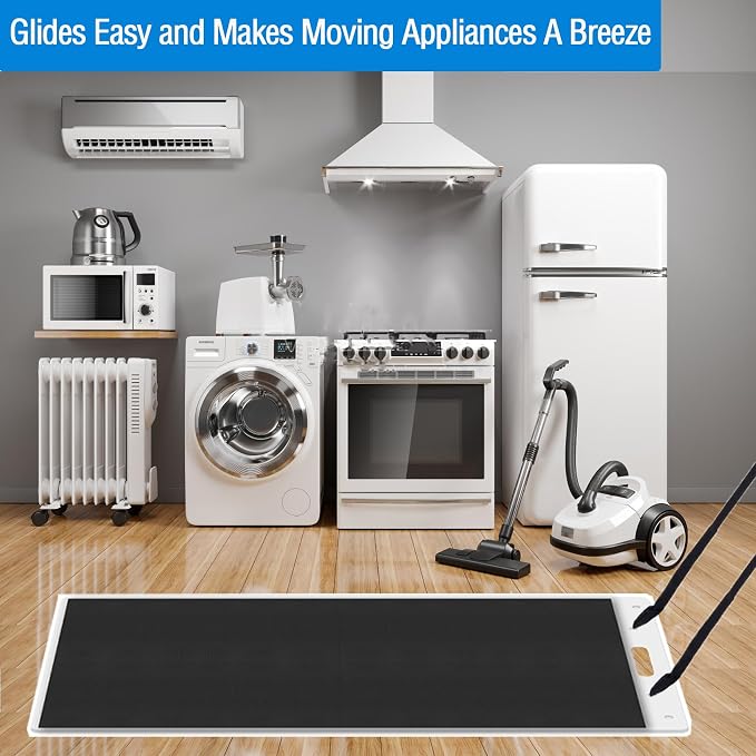 Oversized Large Appliance Slider with Pull Strap,Furniture Moving Slides for Floor Protection Premium Moving Mat for Tile Carpet and Hardwood Floor