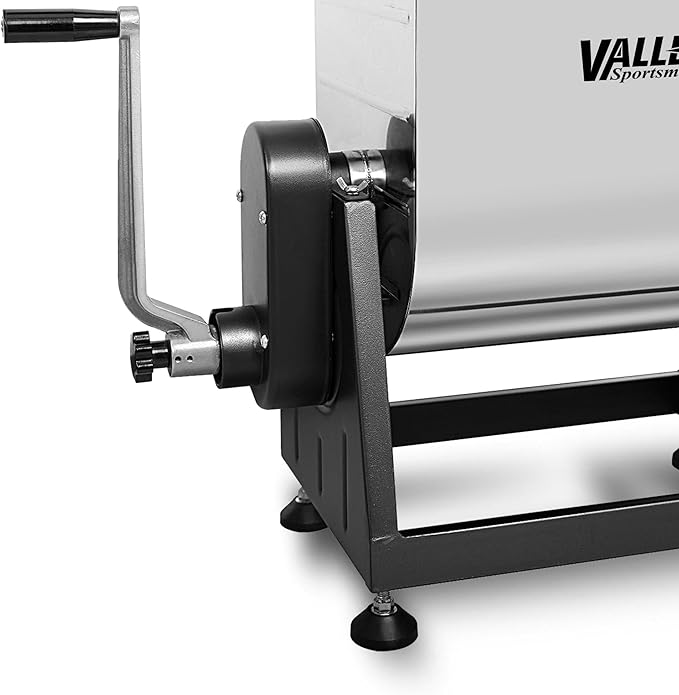 Valley Sportsman Meat Mixer, 7 Gallons/50LBS，Manually Cranked or Motorized Sausage Mixer Machine for Mixing, Both Commercial and Household Use