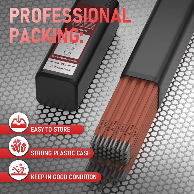 YESWELDER E6010 5/32" 5LB Welding Rod Carbon Steel Stick Welding for All Position