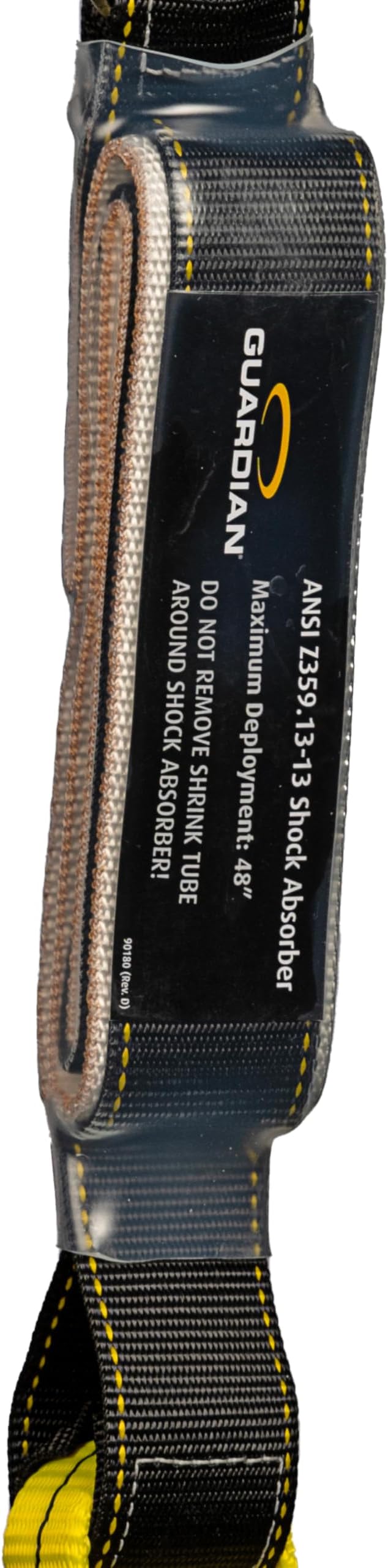 Guardian 01214 External Shock Lanyard - 3 ft Dual Snap Hooks | External Shock Absorber | OSHA and ANSI Compliant
