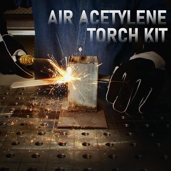 YESWELDER Air Acetylene Torch Kit, Turbo Torch Acetylene Kit Professional Series