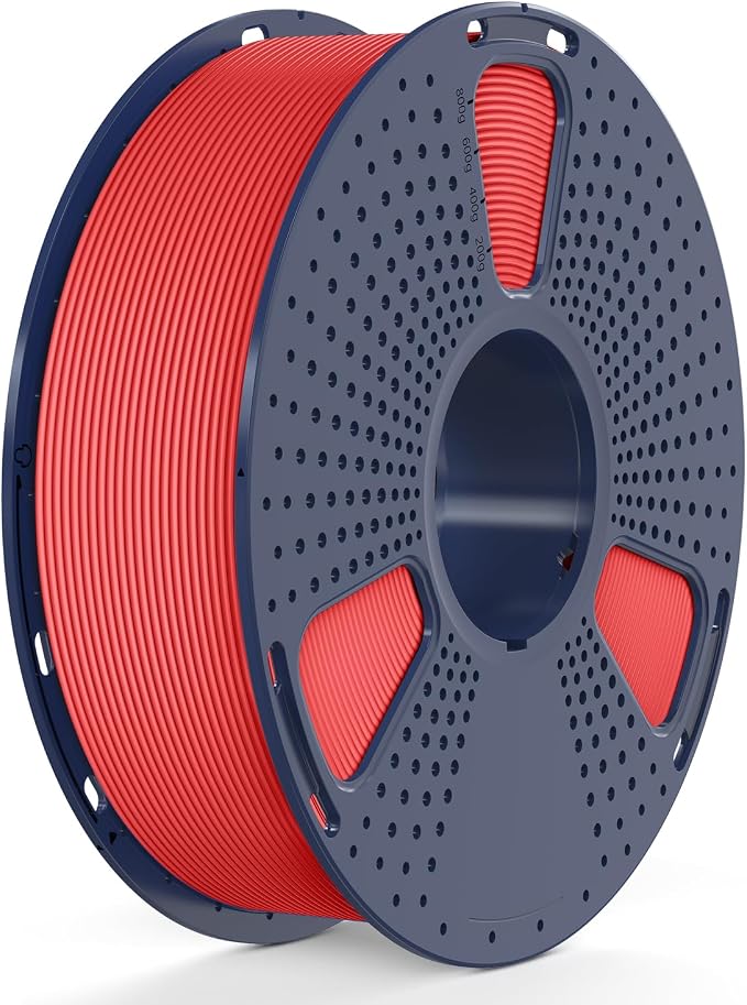 SUNLU High Speed PETG 3D Filament 1.75mm, 30mm/s - 600mm/s Print Range, High Flow Speedy 3D Printer Filament, Fit Most FDM Printers, Dimensional Accuracy +/- 0.02mm, 1kg Spool, (Red)