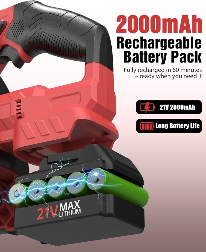Ublue 21V Cordless Electric Drain Auger, 25Ft Auto Feed Drain Snake for Clog Remover with 2.0Ah Battery, Plumbing Snake for Sink Toilet Bathroom Shower Pipes 3/4"-2.95", Included Bag Gloves Rag