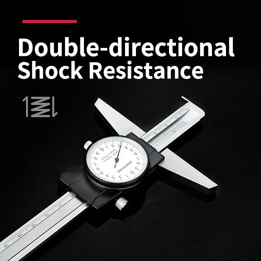 0-150 mm Professional Hook Depth Measuring Calipers, 0.02 mm Ultra Precision, Precision Measuring Tools DRINYOUNG(0-150 mm (Depth dial Caliper with Hook))