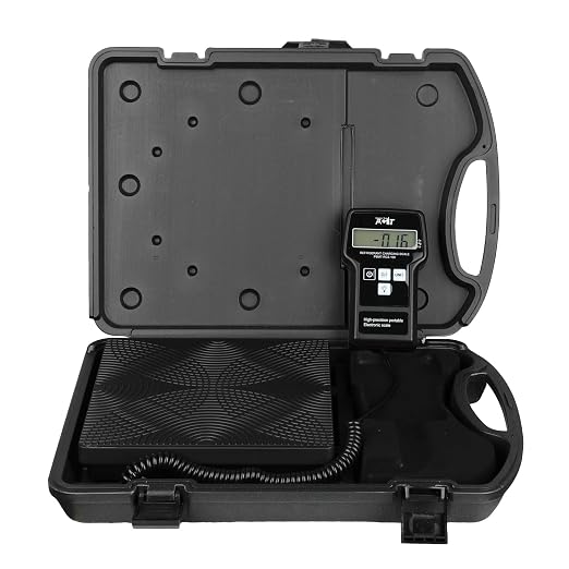 PB Motor TECH 220LBS Electronic Refrigerant Charging Scale with Portable Case, Digital Freon Scale, HVAC Refrigerant Scale for All Refrigerant Recovery Tanks