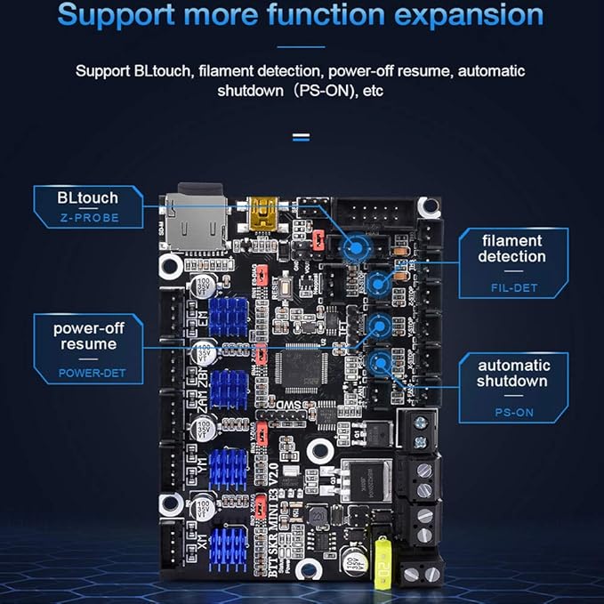 BIGTREETECH SKR Mini E3 V2.0 Control Board 32Bit Silent Motherboard Integrated with TMC2209 UART Stepper Motor Driver for Ender 3/V2/3 Pro Ender 5 3D Printer