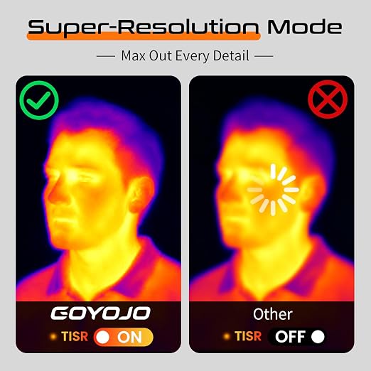 GW340 Thermal Camera for iPhone/Android/Tablet, 512x384 Super IR Resolution, Thermal Imager iOS 17/16/15 Series & iPads USB-C Port, 256x192 IR Resolution Home Inspection, HVAC, Automotive -4°F~752°F