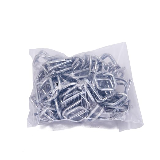 Metal Wire Buckle 3/4" Width 50 Pack Silver for Woven Strapping Cord Strapping - Secure and Reliable Buckle for All Your Strapping Needs