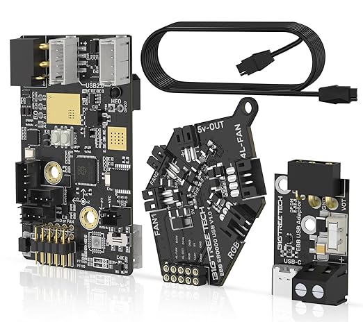 BIGTREETECH EBB SB2209 USB V1.0 for Voron StealthBunner 3D Printer Parts Hotend Klipper, Support 3 USB Ports, High Specification Safety and Stability Communication Extruder HeadTool Adapter Board