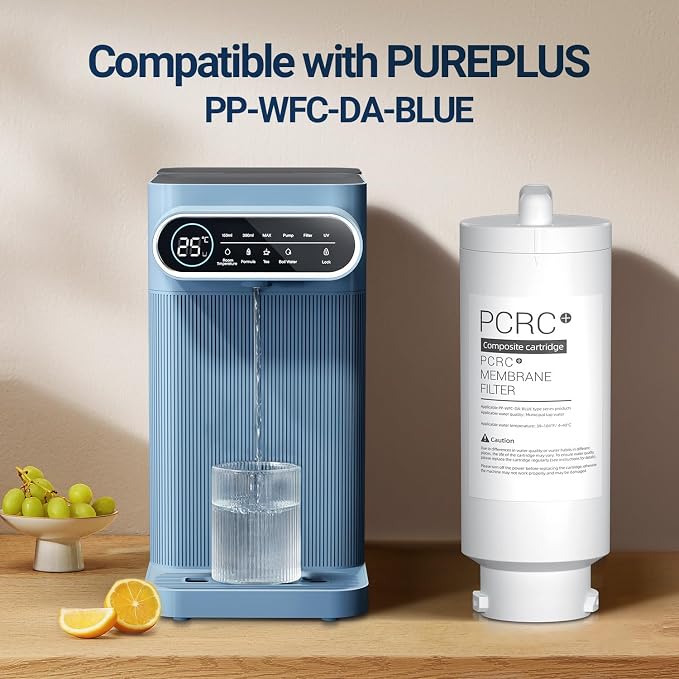 PUREPLUS PCRC filter, Replacement for PP-WFC-DA-BLUE Countertop Reverse Osmosis System, 1PACK
